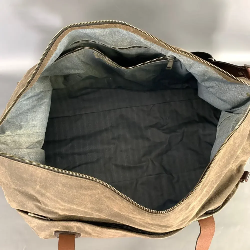 JACK SPADE Brown Black Mixed Fabrics Satchel Bags